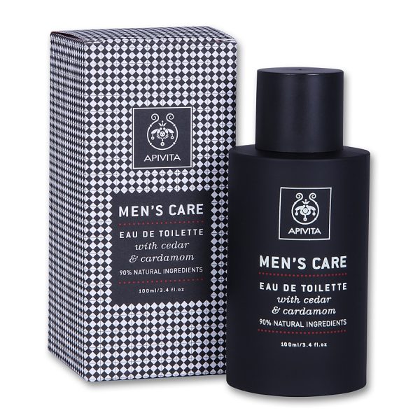 Apivita Men's Care Eau de Toilette με Κέδρο & Κάρδαμο, 100ml