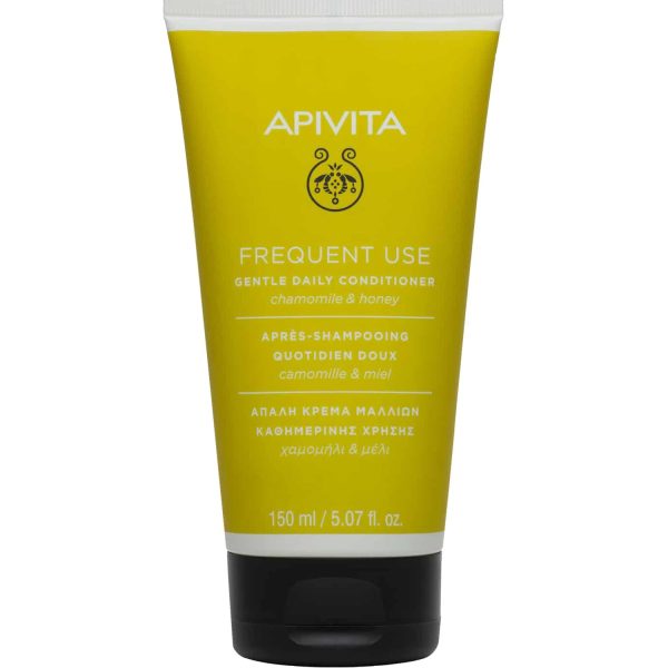 Apivita Gentle Daily Conditioner Απαλή Κρέμα Καθημερινής Χρήσης με Χαμομήλι & Μέλι , για Όλους τους Τύπους Μαλλιών, 150ml