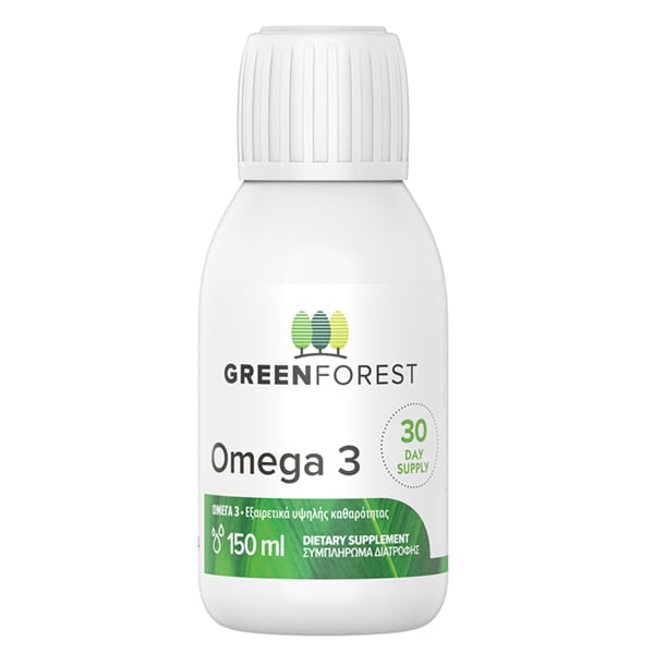 Green Forest Omega 3, Συμπλήρωμα Διατροφής με Ωμέγα 3 σε Υγρή Μορφή 150ml