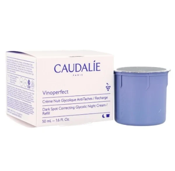 Caudalie Vinoperfect Dark Spot Correcting Glycolic Night Cream Refill Κρέμα Νυκτός κατά των Κηλίδων σε Δοχείο Αναπλήρωσης, 50ml