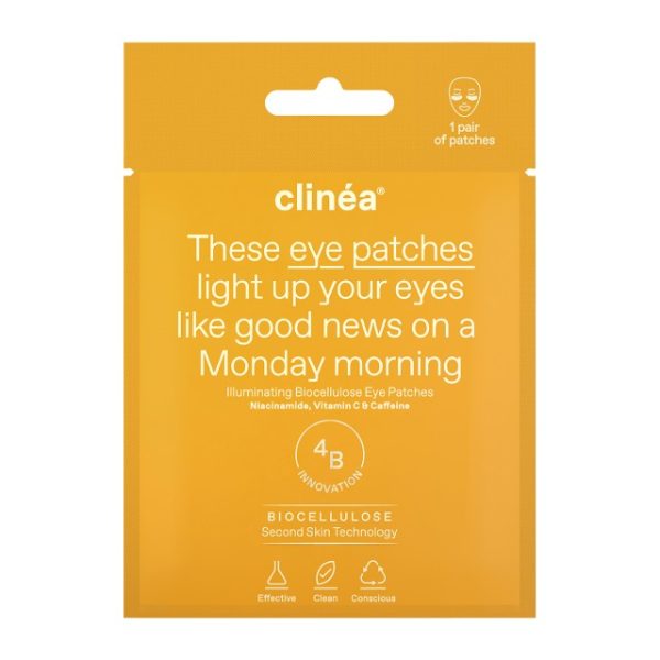 Clinéa Patches Ματιών Λάμψης Illuminating Biocellulose Eye Patches 1 ζευγάρι