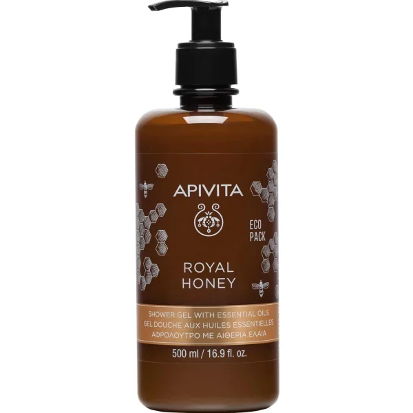 Apivita Royal Honey Κρεμώδες Aφρόλουτρο με Aιθέρια Έλαια, 500ml