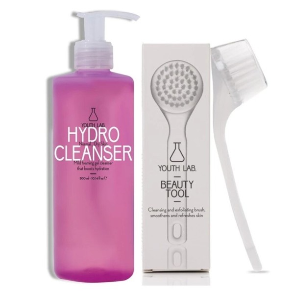 Youth Lab. Promo Hydro Cleanser Normal- Dry Skin, Τζελ Καθαρισμού - 400ml & ΔΩΡΟ Beauty Tool