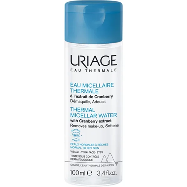 Uriage Eau Thermale Eau Micellaire Καθαριστική Λοσιόν Προσώπου & Ματιών με Κράνμπερι, 100ml