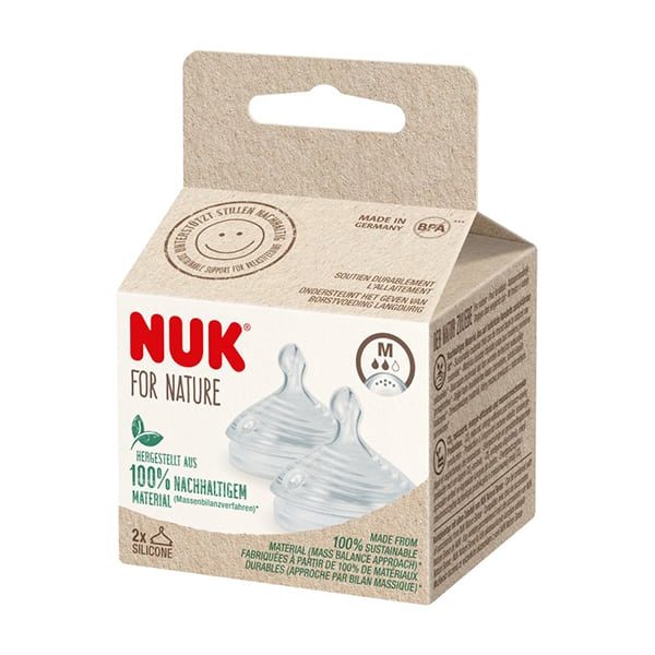 Nuk for Nature Θήλη Σιλικόνης Μέγεθος M, 2τεμ
