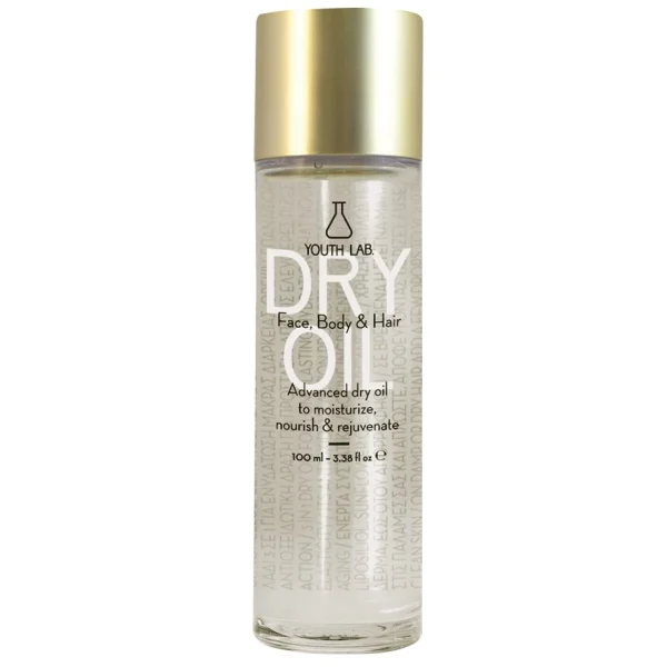 Youth Lab Dry Oil Face,Body & Hair Ενυδατικό, Θρεπτικό & Αναζωογονητικό Ξηρό Λάδι για Πρόσωπο, Σώμα & Μαλλιά 100ml