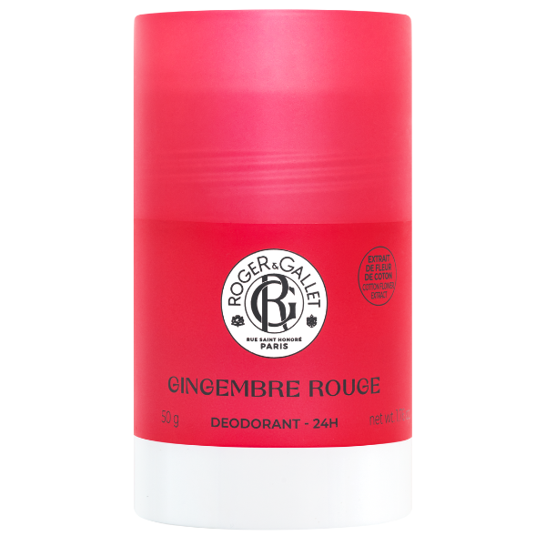 Roger&Gallet Gingembre Rouge Solid Deodorant Αποσμητικό Stick, 50g