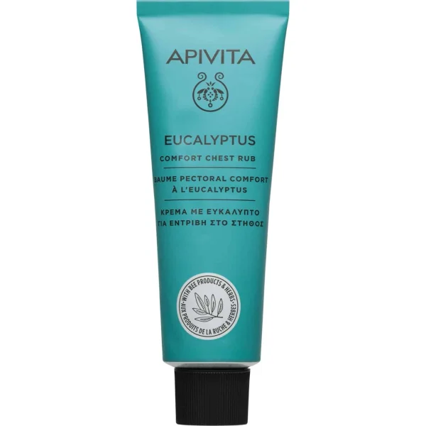 Apivita Eucalyptus Comfort Chest Rub Κρέμα με Ευκάλυπτο για Εντριβή στο Στήθος 50ml