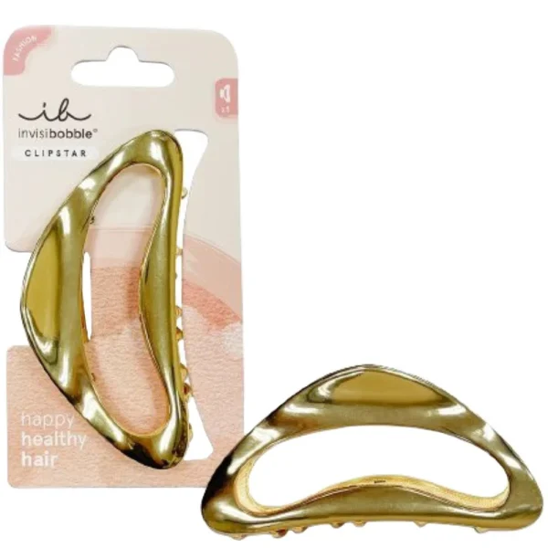 Invisibobble Clipstar Gold Luxe Mεγάλο Κλάμερ Μαλλιών, 1τεμ