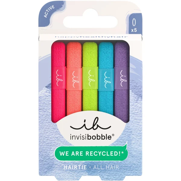 Invisibobble Neon Glow Λαστιχάκια Μαλλιών, 5τεμ