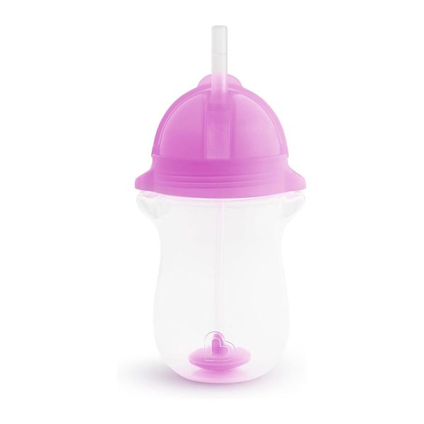 Munchkin Εκπαιδευτικό Ποτήρι με Καλαμάκι 296ml Tip n Sip Tall Purple