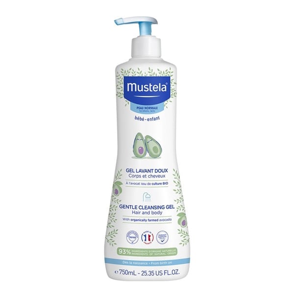 Mustela Gentle Cleansing Gel Τζελ Καθαρισμού για Μαλλιά & Σώμα, 750ml