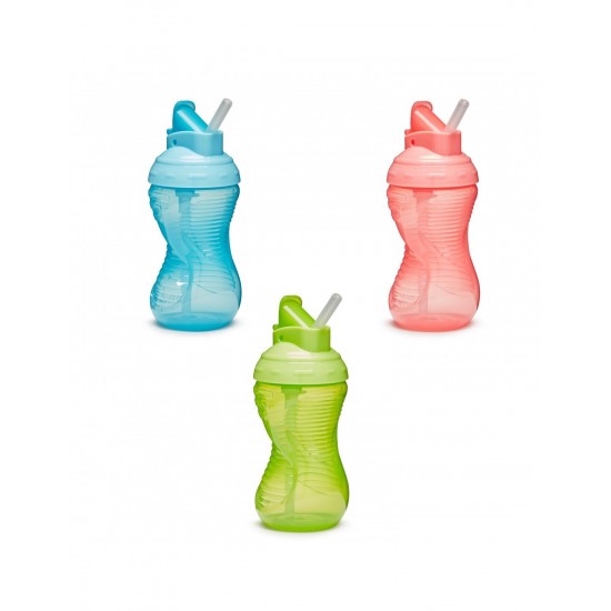 Munchkin Mighty Grip, Εκπαιδευτικό Ποτήρι Με Καλαμάκι Σε Διάφορα Χρώματα Για 12+ Μηνών, 300ml
