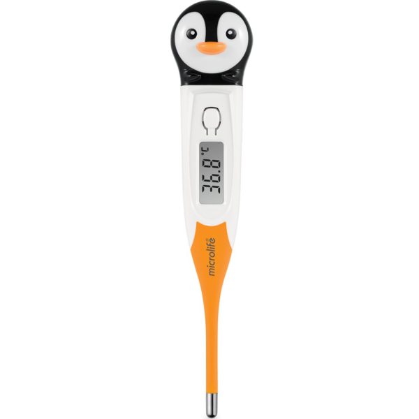 Microlife MT 720 Digital Thermometer Penguin Ψηφιακό Θερμόμετρο με Σχεδιασμό Φιλικό προς τα Παιδιά & Εύκαμπτη Άκρη για Άνετη Χρήση 1 Τεμάχιο