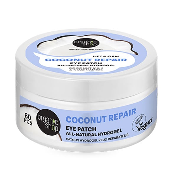 Organic Shop by Natura Siberica Coconut Repair Lift & Firm Natural Eye Patches, 60τεμ