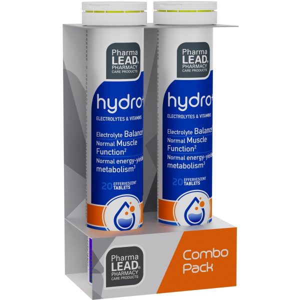 Pharmalead Promo Hydro+ Electrolytes & Vitamins Συμπλήρωμα Διατροφής Ηλεκτρολυτών & Βιταμινών για την Καλή Λειτουργία των Μυών, την Υποστήριξη του Μεταβολισμού & Παραγωγή Ενέργειας με Γεύση Λεμόνι 40 Effer.tabs (2x20 Effer.tabs)