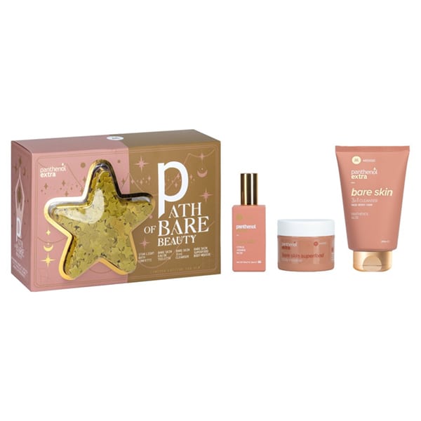 Panthenol Extra Promo Limited Edition Path of Bare Beauty Star Light Bath Confetti, 1τεμ, 3in1 Αφρόλουτρο, 200ml, Superfood Κρέμα Σώματος, 100ml & Γυναικείο Άρωμα, 50ml, 1σετ