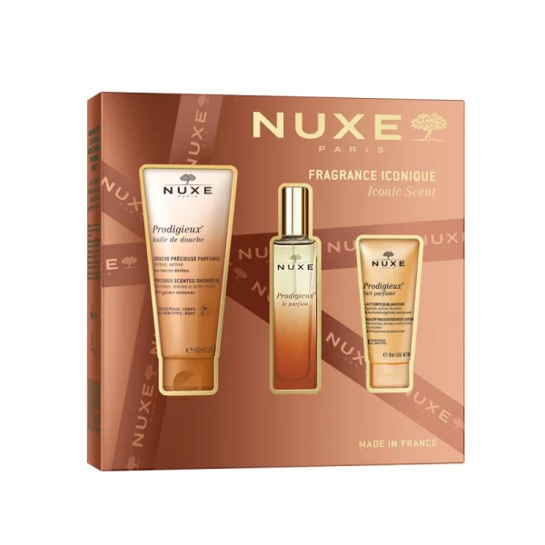 Nuxe  Prodigieux Set με Prodigieux Άρωμα, 30ml, Αφρόλουτρο, 100ml, Λοσιόν Σώματος, 30ml, 1σετ