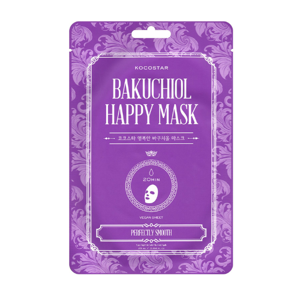 Kocostar Bakuchiol Happy Mask Μάσκα Προσώπου για Ανανεωμένη & Λεία Επιδερμίδα, 1τεμ
