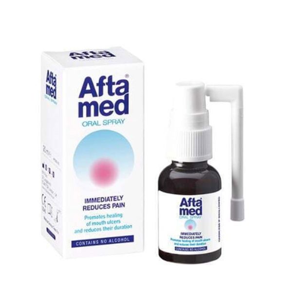 Aftamed Spray Σπρέι για την ανακούφιση από Στοματικά Έλκη & Άφθες, 20ml