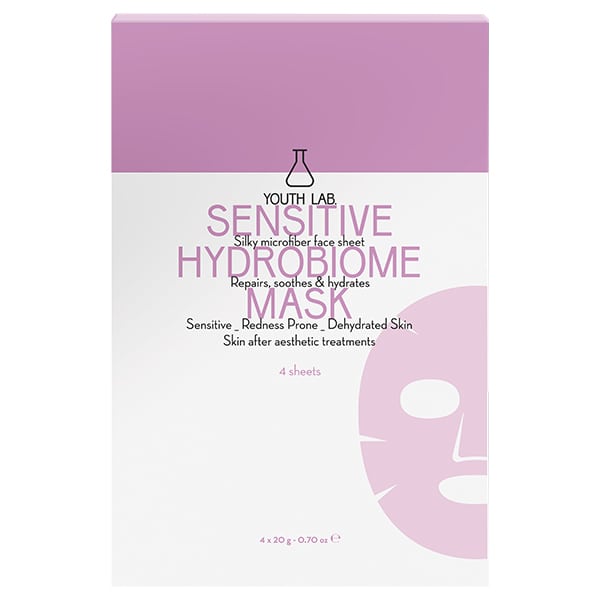 Youth Lab. Sensitive Hydrobiome Υφασμάτινη Μάσκα Προσώπου μιας Χρήσης, 4τεμ