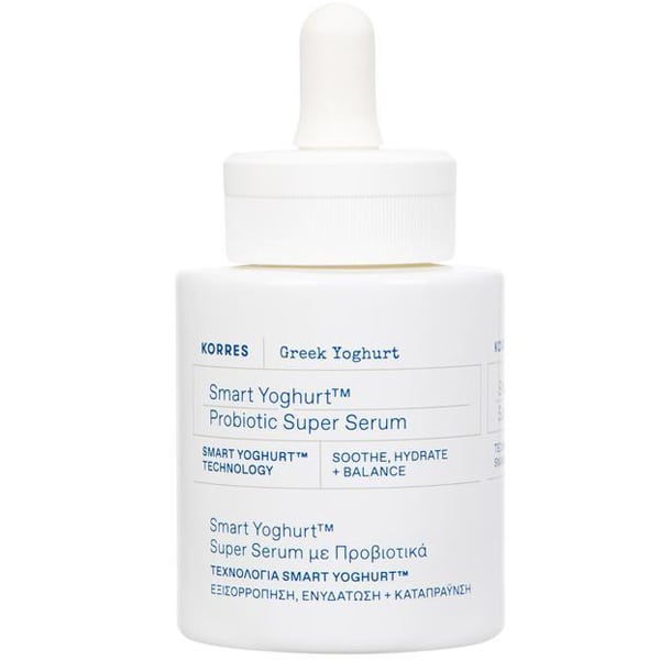 Korres Greek Yoghurt Smart Probiotic Super Serum Ορός Προσώπου με Εκχύλισμα Ελληνικού Γιαουρτιού για Εξισορρόπηση, Ενυδάτωση & Καταπράυνση 30ml