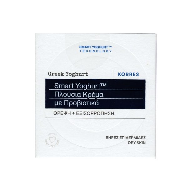 Korres Greek Yoghurt Smart Probiotic Intense Cream Πλούσια Κρέμα Προσώπου με Προβιοτικά για Θρέψη & Εξισορρόπηση 40ml