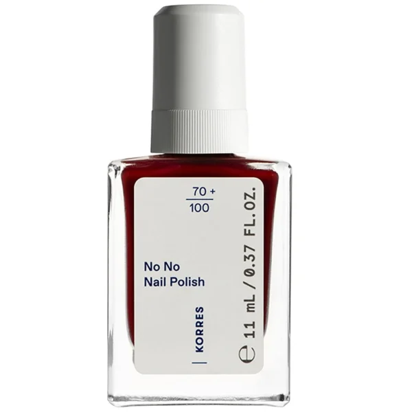 Korres No No Nail Polish Βερνίκι Νυχιών Υψηλής Φυσικής Περιεκτικότητας με Λάδι Αμυγδάλου 11ml - 57 Wine Red