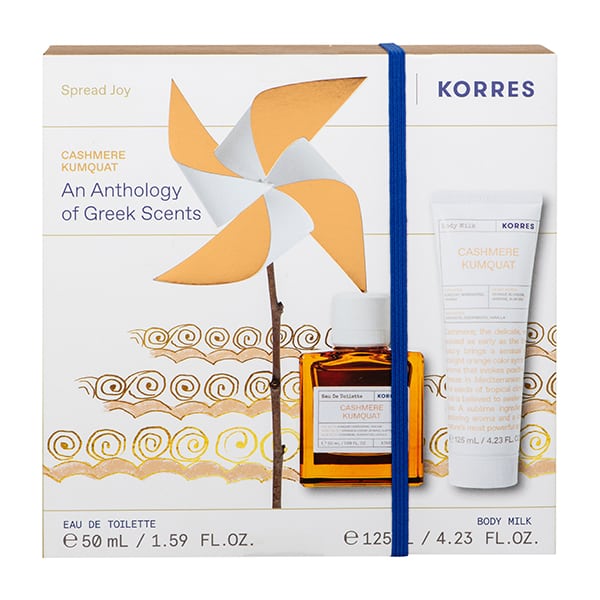 Korres Promo Pack Cashmere Kumquat Άρωμα, 50ml & Cashmere Kumquat Γαλάκτωμα Σώματος, 125ml, 1σετ