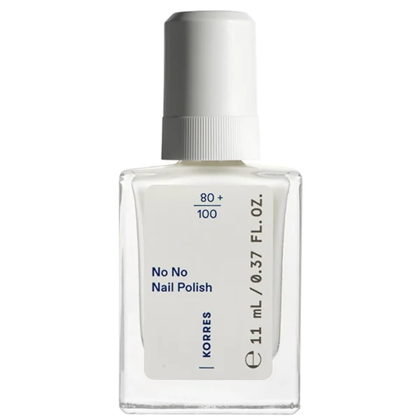 Korres No No Nail Polish Βερνίκι Νυχιών Υψηλής Φυσικής Περιεκτικότητας με Λάδι Αμυγδάλου 11ml - 02 Milky White
