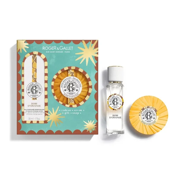 Roger&Gallet Promo Bois d'Orange Eau Parfumee Wellbeing Fragrant Water Άρωμα , 30ml & Σαπούνι, 100g, 1σετ