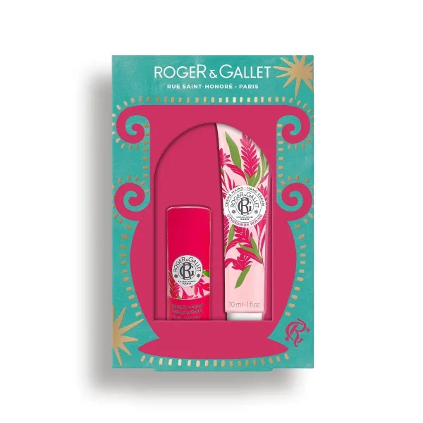Roger&Gallet Promo Gingembre Rouge Sublimating Balm Χειλιών, 3.5g & Κρέμα Χεριών, 30ml, 1σετ