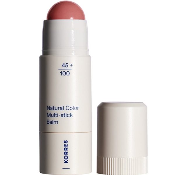 Korres Natural Color Multi Stick Balm Πολυχρηστικό Stick για Χείλη & Μάγουλα 12 Petal Pink 4.5g