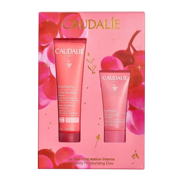 Caudalie VinoHydra Xmas Promo Intensely Moisturizing Duo Deep Hydration Κρέμα Προσώπου, 60ml & Δώρο Moisturizing Καθαριστικό Τζελ, 30ml, 1σετ