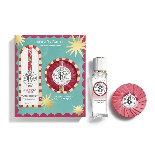 Roger&Gallet Promo Gingembre Rouge Wellbeing Fragrant Water Άρωμα , 30ml & Σαπούνι, 100g, 1σετ