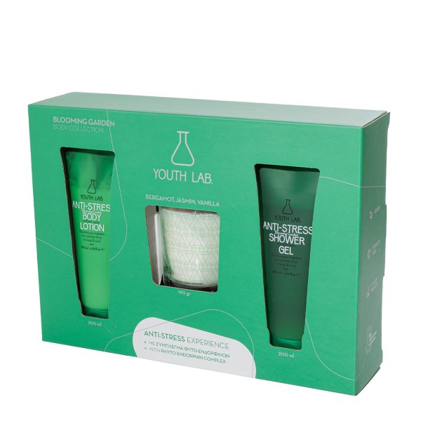 Youth Lab Promo Blooming Garden Body Collection Anti-Stress Experience Body Lotion Γαλάκτωμα Σώματος 200ml & Shower Gel 200ml & Κερί 190g