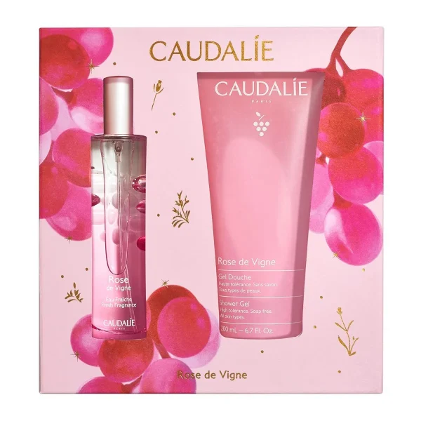 Caudalie Xmas Promo Rose de Vigne Fresh Γυναικείο Άρωμα, 50ml & Δωρο Αφρολουτρο, 200ml, 1σετ