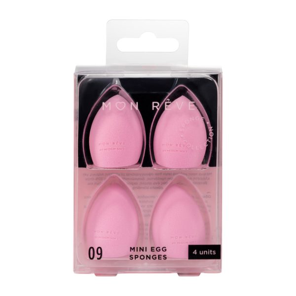 Mon Reve 09 Mini Egg Sponges Σφουγγαράκια Μακιγιάζ, 4τεμ