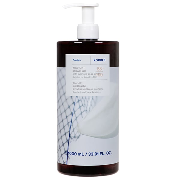 Korres Shower Gel Yoghurt Αφρόλουτρο με Άρωμα Γιαούρτι, 1L