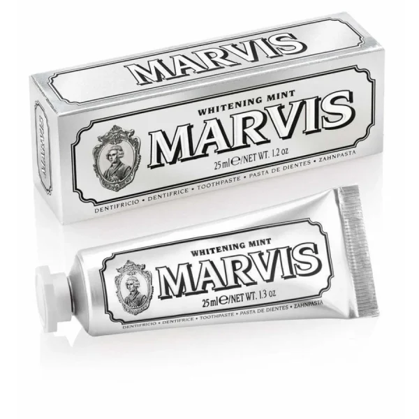Marvis Whitening Mint Toothpaste Οδοντόκρεμα για Λεύκανση με Γεύση Μέντας, 25ml