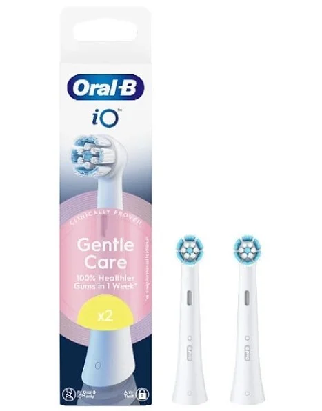 Oral-B iO Gentle Care Ανταλλακτικές Κεφαλές Ηλεκτρικής Οδοντόβουρτσας, 2τεμ