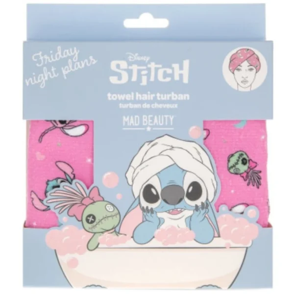 Mad Beauty Stitch Pamper Hair Turban Απορροφητική Πετσέτα Μαλλιών απο τον Χαρακτήρα του Stitch 1 Τεμάχιο