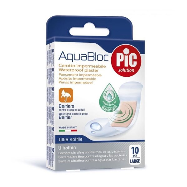 Pic Solution AquaBloc Αδιάβροχο Τσιρότο Γενικής Χρήσεως 25x72mm 10 Τεμάχια