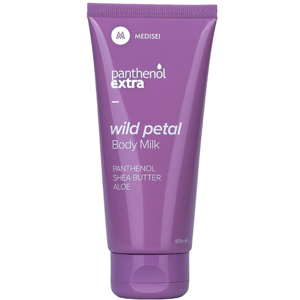 Medisei Panthenol Extra Wild Petal Body Milk Ενυδατικό Γαλάκτωμα Σώματος με Πανθενόλη, Βουτυρό Καριτέ & Αλόη 100ml