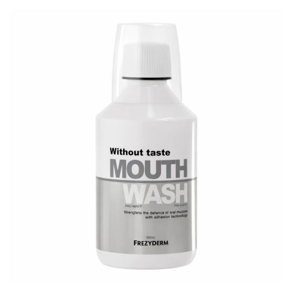 Frezyderm Mouthwash Without Taste Στοματικό Διάλυμα Χωρίς Γεύση & Άρωμα με Σύνθεση που Ενισχύει την Άμυνα του Στοματικού Βλεννογόνου 250ml