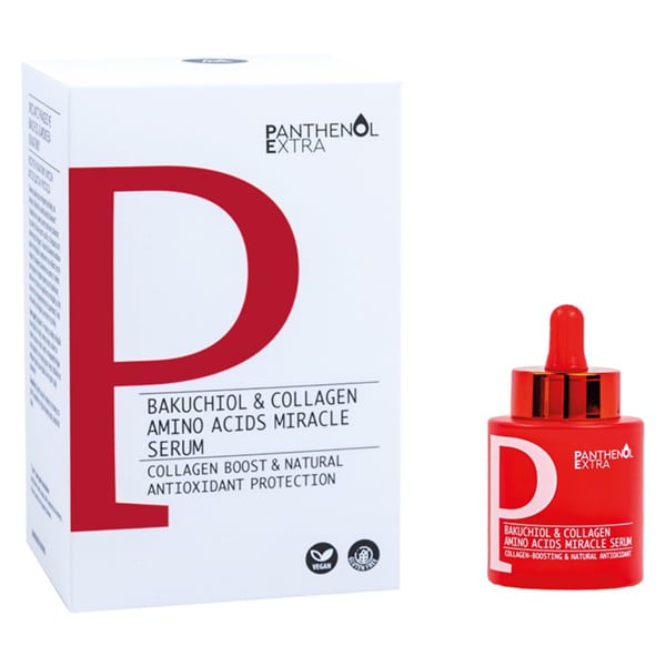 Medisei Panthenol Extra Bakuchiol & Collagen Amino Acids Miracle Serum Ορος Αντιγήρανσης & Ενυδάτωσης με Κολλαγόνο, Αμινοξέα & Μπακουχιόλη 30ml