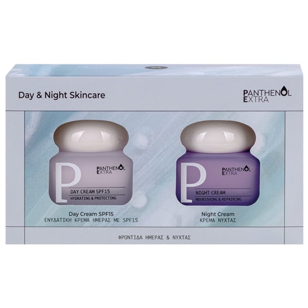 Panthenol Extra Promo Day & Night Skin Care Κρέμα Ημέρας SPF15, 50ml & Κρέμα Νύχτας, 50ml, 1σετ