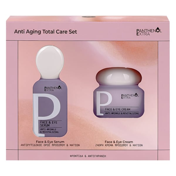 Panthenol Extra Promo Anti Aging Τοtal Care Ορός Προσώπου & Ματιών, 30ml & 24ωρη Κρέμα Προσώπου & Ματιών, 50ml, 1σετ