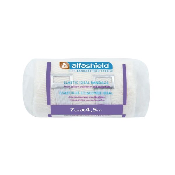 AlfaShield Ελαστικός Επίδεσμος Ideal 7cmX4,5m, 1τμχ