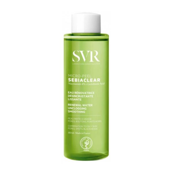 SVR Sebiaclear Micro-Peel Λοσιόν Λείανσης & Καθαρισμού Μικρο-Απολέπισης 150ml